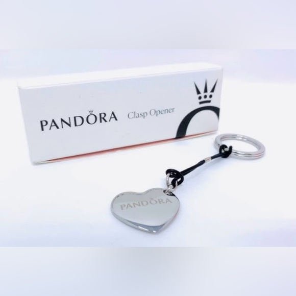 Pandora Accessories - Pandora Silver Heart Key Holder Keychain